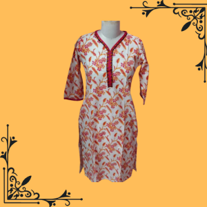 Women Floral Print Cotton A-line Kurta